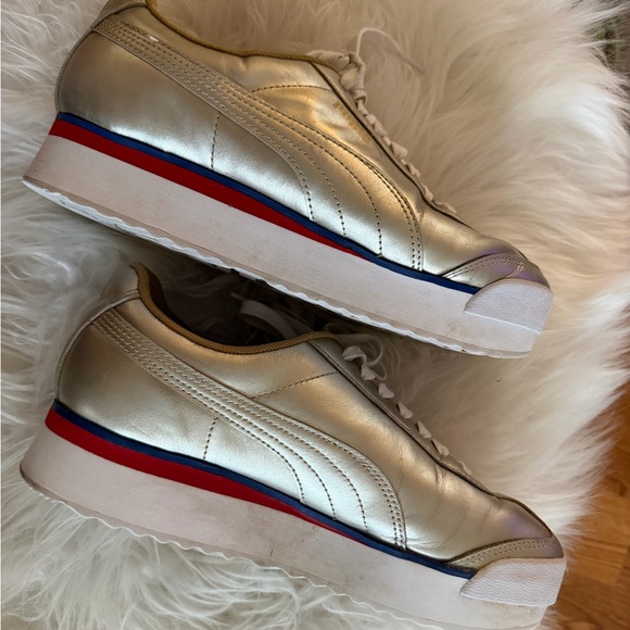 PUMA Women’s Roma Amor 'Mix Metal - Team Gold' Sneakers - Picture 4 of 5